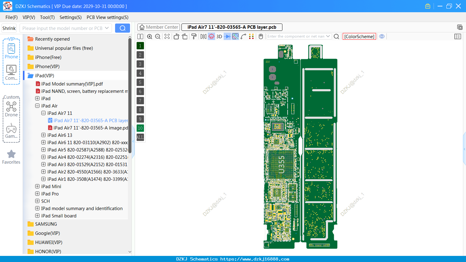 IPad Air7 11-820-03565-A PCB Layer